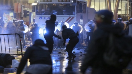 Belçikada polis zorakılığına qarşı aksiya keçirilib