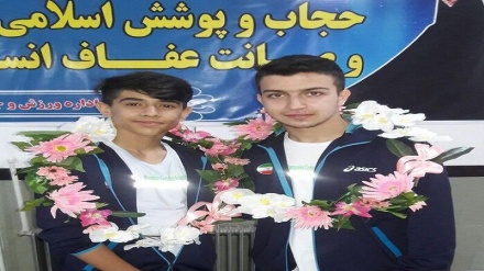 دوو ژیمناستیک کاری مەھابادی بانگێشتنی ئوردوی تیپی نیشتیمانیی «ترامپولین» کران