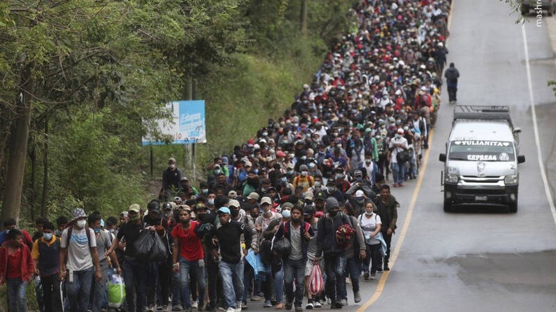 امریکی سرحدوں کی جانب پناہ گزینوں کا ہجوم