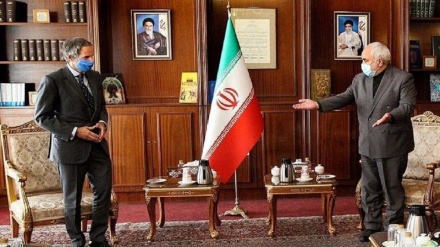  آئی اے ای اے کے سربراہ کی ایرانی وزیر خارجہ سے ملاقات