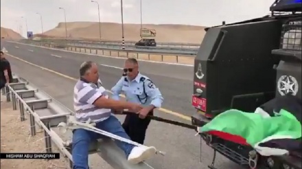 جب فلسطینی پرچم دیکھ کر جل گیا صیہونی