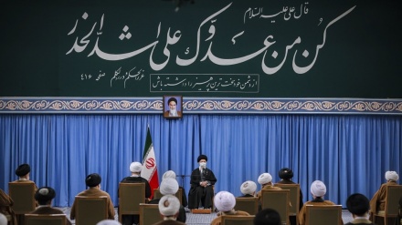 پێداگریی رێبەری باڵای شۆڕشی ئیسلامیی لەسەر راوەستاویی ئێران لە بابەتی ناڤۆکی دا