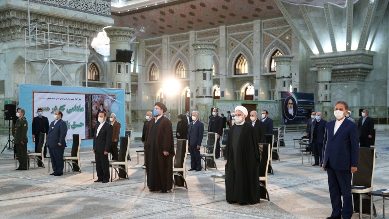 صدر مملکت اور کابینہ کے اراکین کا امام خمینی (رح) سے تجدید عہد