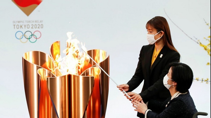 Tokio olimpiya oyunlarının məşəli yandırılıb