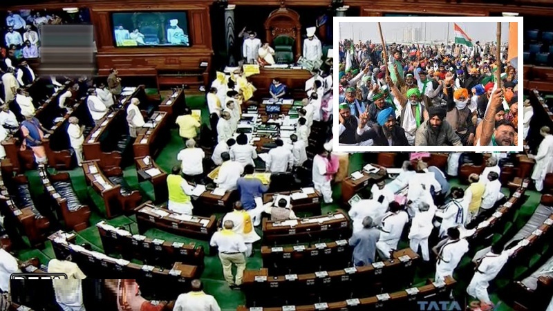 ہندوستان کی پارلیمنٹ کے دونوں ایوانوں میں ہنگامہ