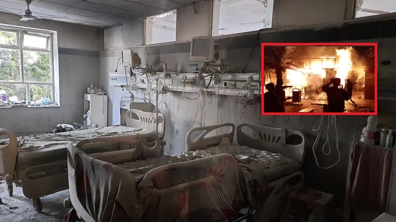 دہلی کے صفدر جنگ اسپتال میں آگ