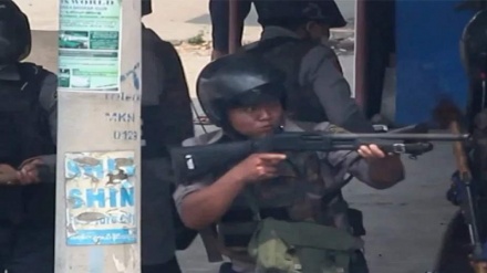 میانمار مظاہرین کے جلوس جنازہ پر فوج کی فائرنگ 