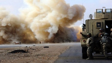 عراق اور کویت کی سرحد کے قریب امریکی فوجی کانوائے پر حملہ