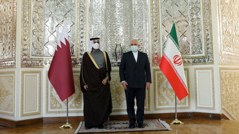 ایران اور قطر کے باہمی تعلقات کے فروغ پر تاکید