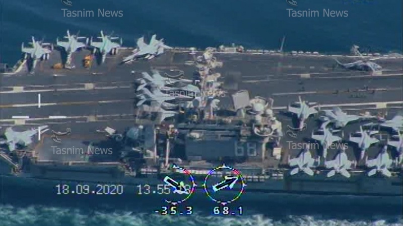 Iranski IRGC objavio je dron snimke američkog nosača aviona u Perzijskom zalivu
