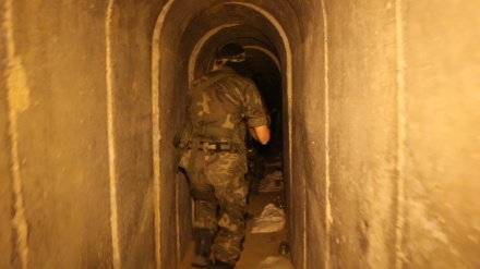 Qəzza müqavimət qruplarının tunellərindən yeni görüntülər (Video)