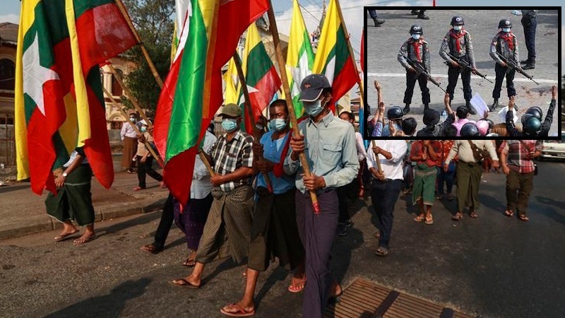 میانمار میں 20 اور مظاہرین کی ہلاکت