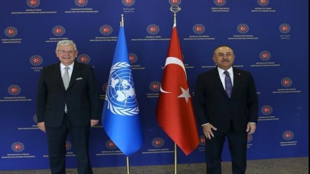 Çavuşoğlu BMT Baş Assambleyasının Prezidenti ilə görüşüb