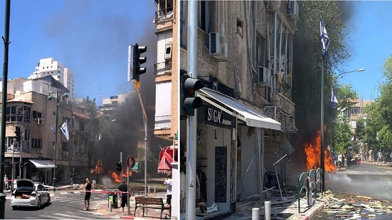 فلسطینیوں کا انتقام ، تل ابیب اور اشدود پر میزائلوں کی بارش + ویڈیو