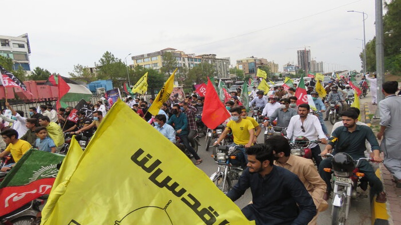 پاکستان میں صیہونی دہشتگردی کے خلاف مظاہرے