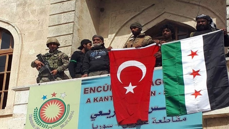 شام میں نیشنل سیرین آرمی نامی ترکی کے حمایت یافتہ  دہشتگردوں  کا حملہ 