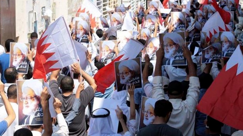بحرین میں عوامی رہنما اور قائد آیت اللہ عیسی قاسم کی حمایت میں مظاہرے 