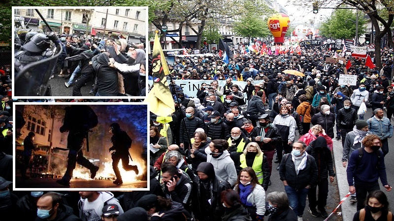 فرانس میں حکومت مخالف مظاہرے 