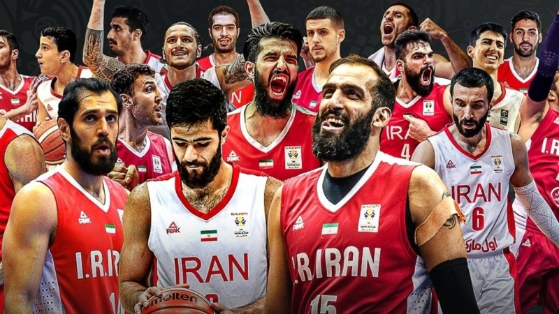سعودی عرب کے مقابلے میں ایران کی باسکٹ بال ٹیم کی جیت 