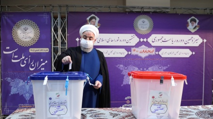آج پوری دنیا کی نگاہیں انتخابات پر لگی ہوئی ہیں ، صدر روحانی 