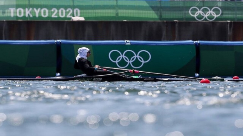 İranlı qadın avarçəkən olimpiya oyunlarının B finalında