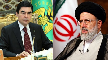 ایران کے نو منتخب صدر اور ترکمن صدر کی گفتگو