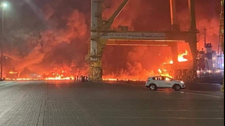 متحدہ عرب امارات، دبی پورٹ پر زور دار دھماکہ