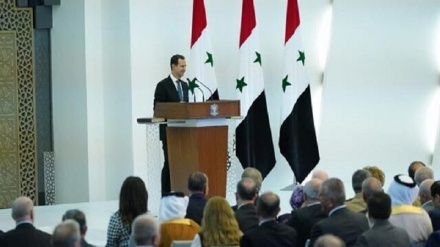 دشمن سے دھوکا کھائے  ہم وطنوں کے لئے شام بانہیں پھیلائے ہے ، وطن میں ان کا خیر مقدم ، بشار اسد کا اعلان