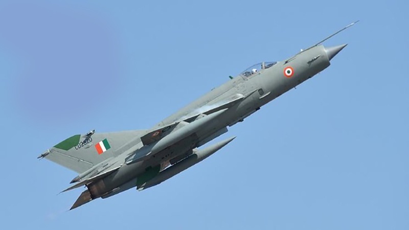 ہندوستان کا جنگی طیارہ مگ-21  حادثے کا شکار