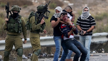 صیہونی فوجیوں کے ساتھ جھڑپ میں 6 فلسطینی زخمی