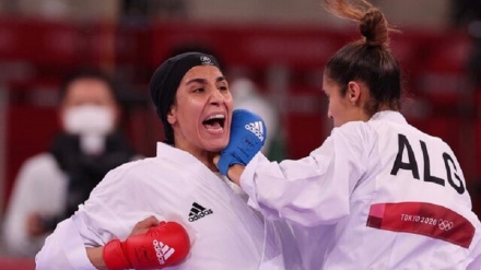 ٹوکیو اولپمک میں ایرانی خاتون کھلاڑی کی شاندار کارکردگی