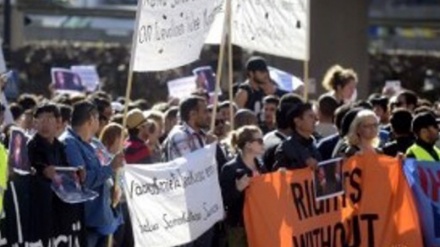 Helsinkidə əfqan xalqına dəstək yürüşü