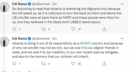 Revoltohet Rama: Afganët nuk po i marrim se na tha SHBA, por i kemi miq