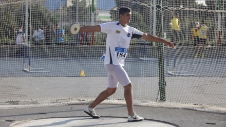 نوجوان ایرانی ایتھلیٹ ڈسک تھرو کے فائنل میں 