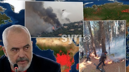 Shqipëria primitive në luftë me flakët, Rama ngushëllon të djegurit me zjarret e botës