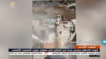 دنیا خاموش اور صیہونی حکومت کی توسیع پسندی جاری، فلسطینیوں کے گھر مسمار+ ویڈیو