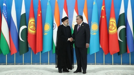 ایران اور تاجکستان کے صدور کی مشترکہ پریس کانفرنس 