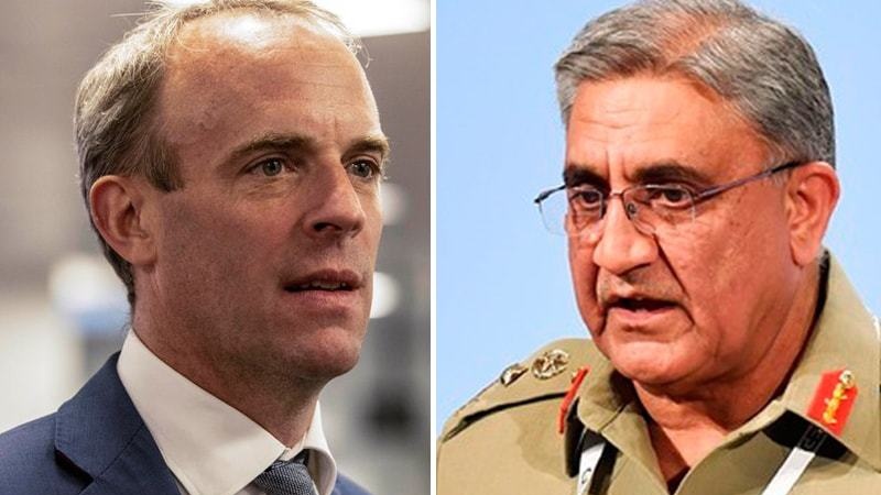 برطانوی وزیر خارجہ اور پاکستان کے آرمی چیف کی ملاقات