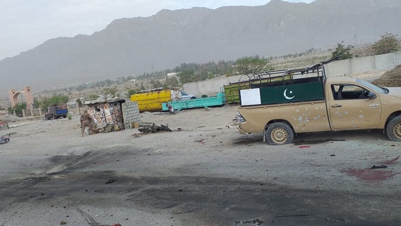بلوچستان، ایف سی کی گاڑی بم کی زد میں آگئی 