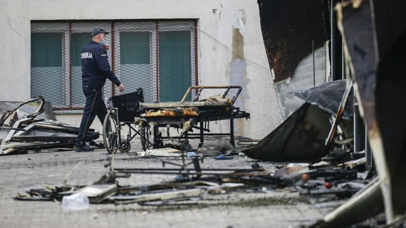 Trodnevna žalost u Tetovu nakon požara u bolnici