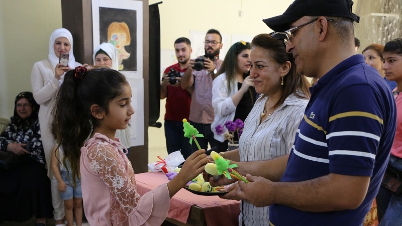 Taxa Şêxmeqsûda Helebê; Pêşangeheke nîgarên zarokan hat vekirin