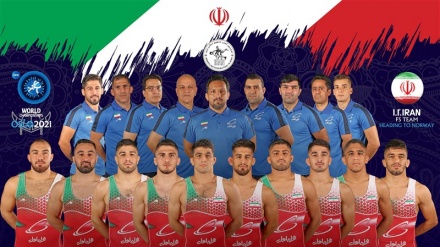 فری اسٹائل کشتی  کےعالمی مقابلوں میں ایران کی تیسری پوزیشن