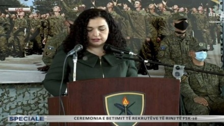 Osmani: Me rekrutimin e 180 ushtarëve të rinj po zgjerohet baza e FSK-së