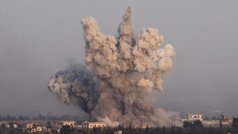 شام پر غاصب صیہونی حکومت کا فضائی حملہ