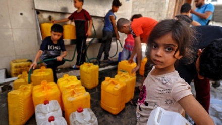 اسرائیل کے ظلم کی انتہا، پورا غزہ پانی کے بحران سے دوچار، بچے متأثر