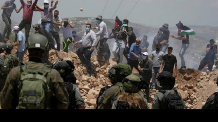 صیہونیوں کے حملے میں 45 فلسطینی زخمی