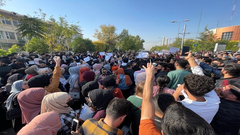 دەست پێ بوونەوەی خۆپیشاندانی خوێندکاران لە ھەرێمی کوردستان