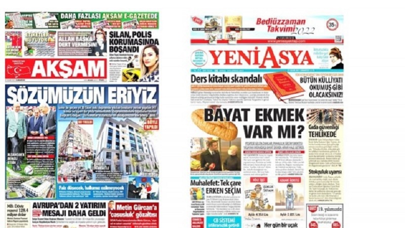 Qeyrana aboriyê tîtra pirraniya rojnameyên Tirkiyê yên îro bû