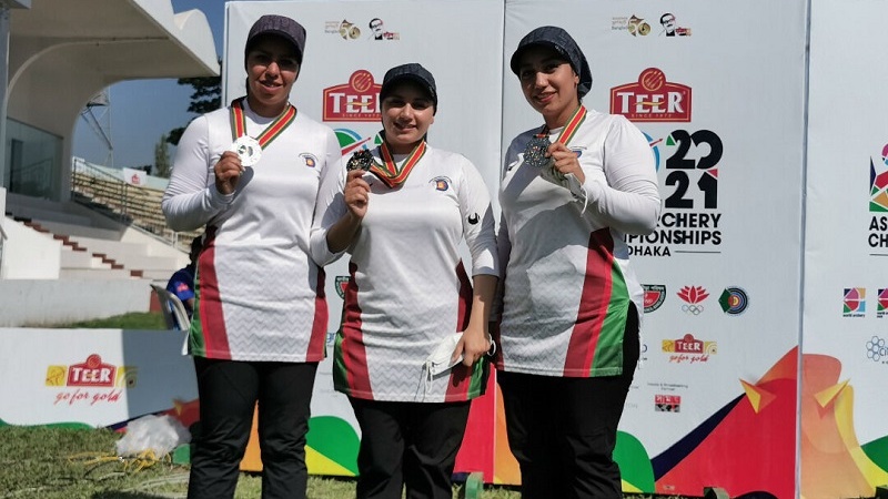 Pêşbaziya Tîrkevaniyê ya Şampiyoniya Asyayê; Tîma neteweyî ya komponda jinên Îranê medala zîv bi dest xist