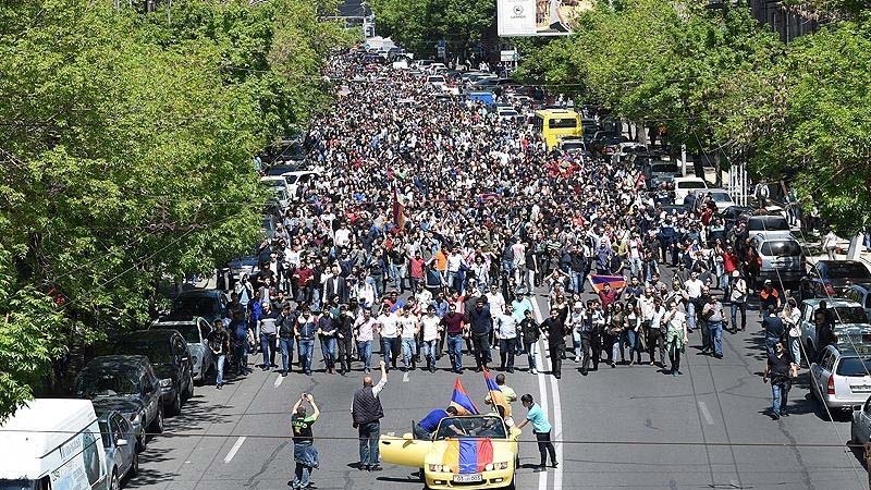 Yerevanda anti-hökumət aksiyası